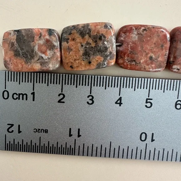 Natural Jasper & Stone Bead Strand Lot – 6 Strands – 15” Each - Picture 7 of 9